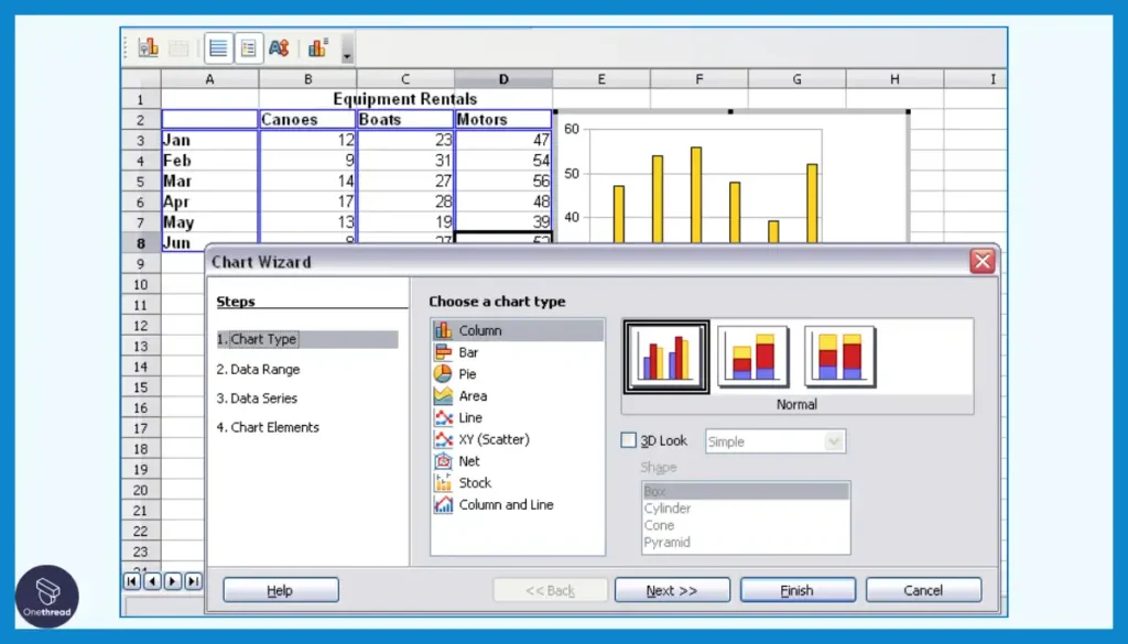 Apache OpenOffice Calc-Charts