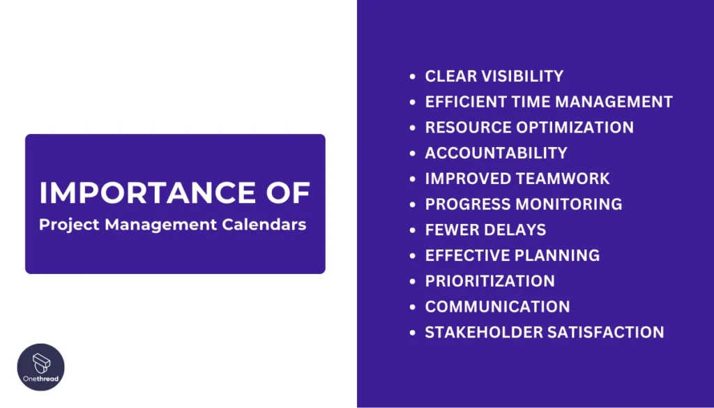 Importance of Project Management Calendar