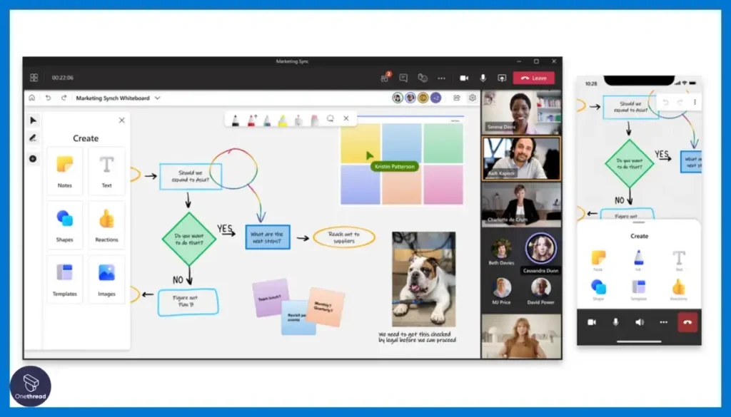Microsoft Whiteboard-Multi-modal notes