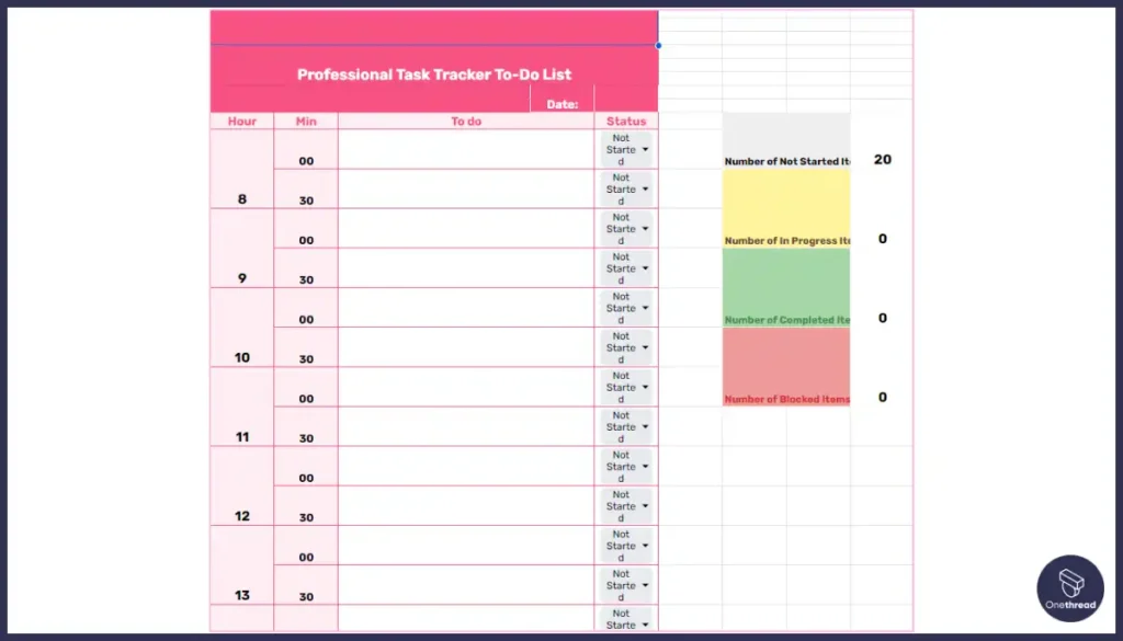 Professional Task Tracker
