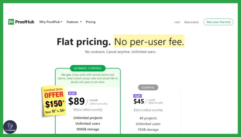 ProofHub-Pricing