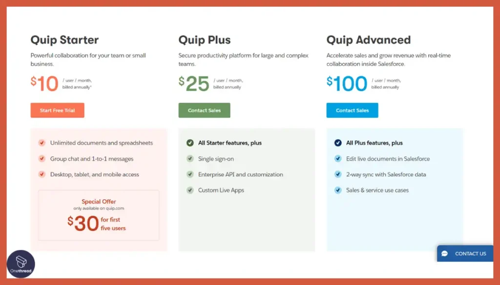Quip-Pricing