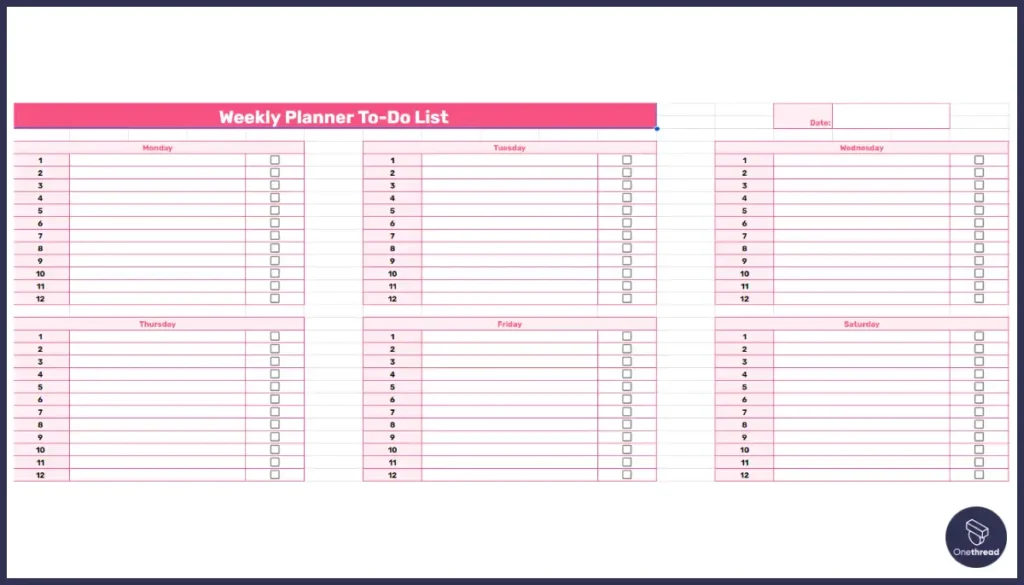 Weekly Planner