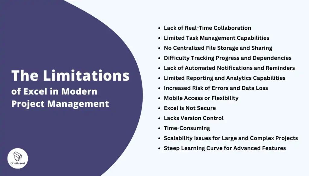 The Limitations of Excel in Modern Project Management