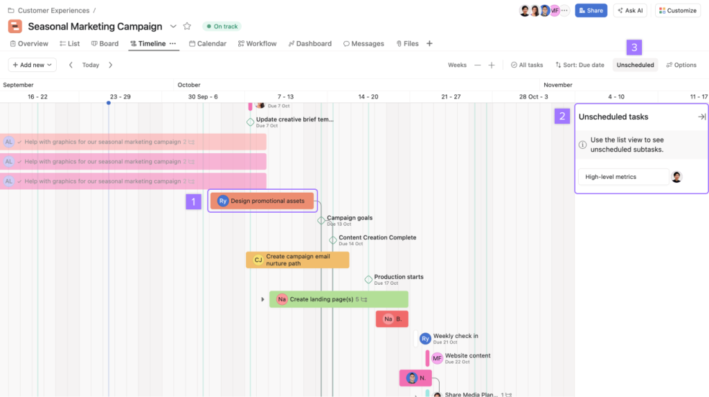 Asana: turning tasks into a living roadmap