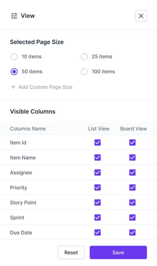 Task view popup