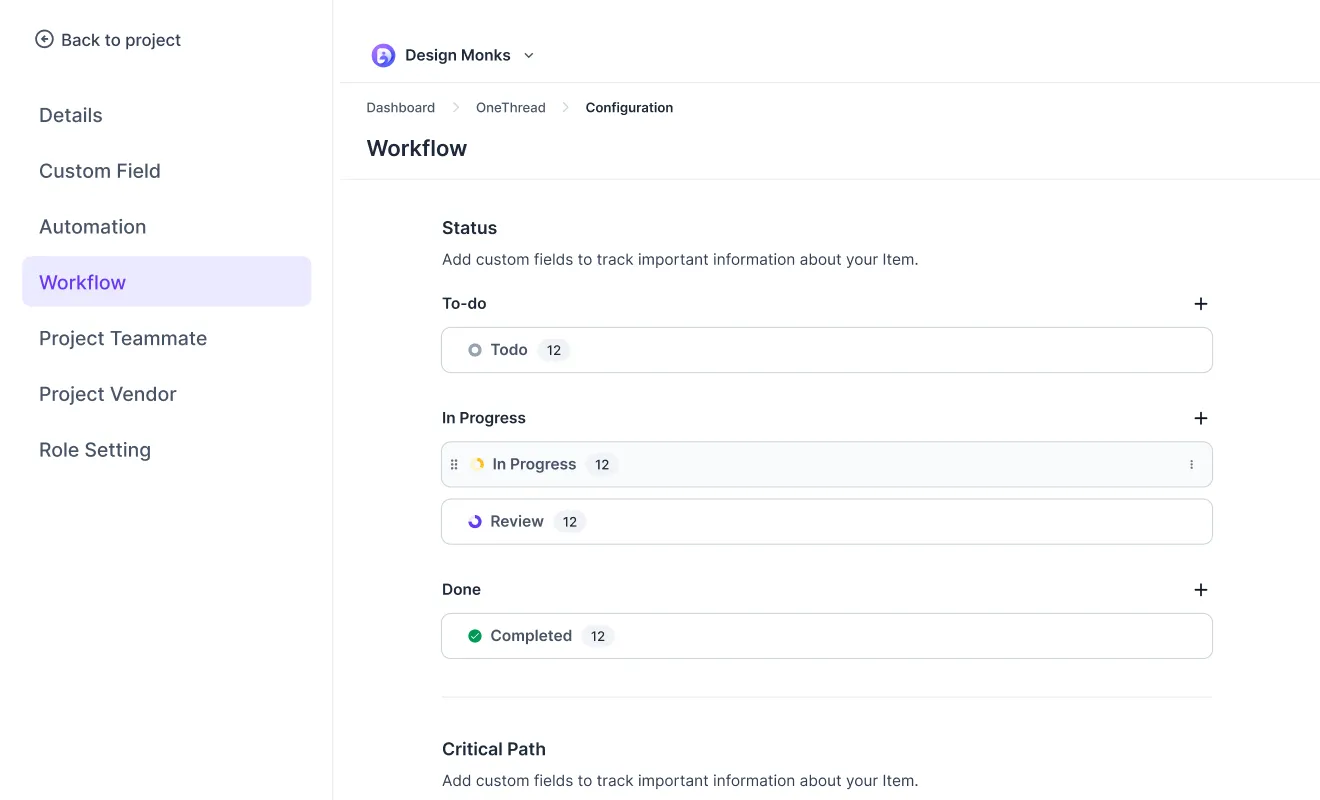Custom Workflow